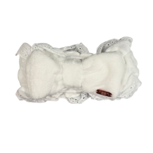 White Bowtie Head Band | โบว์คาดผมสีขาว