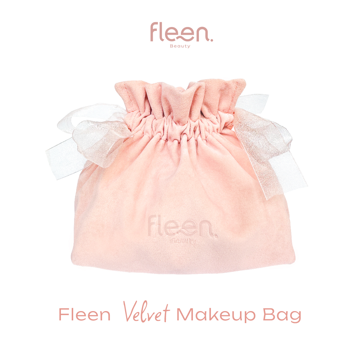 Fleen Velvet Makeup Bag | กระเป๋าเครื่องสำอาง